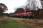 Heading west to Cambria, L593 rolls through the old junction as the light of the day fades